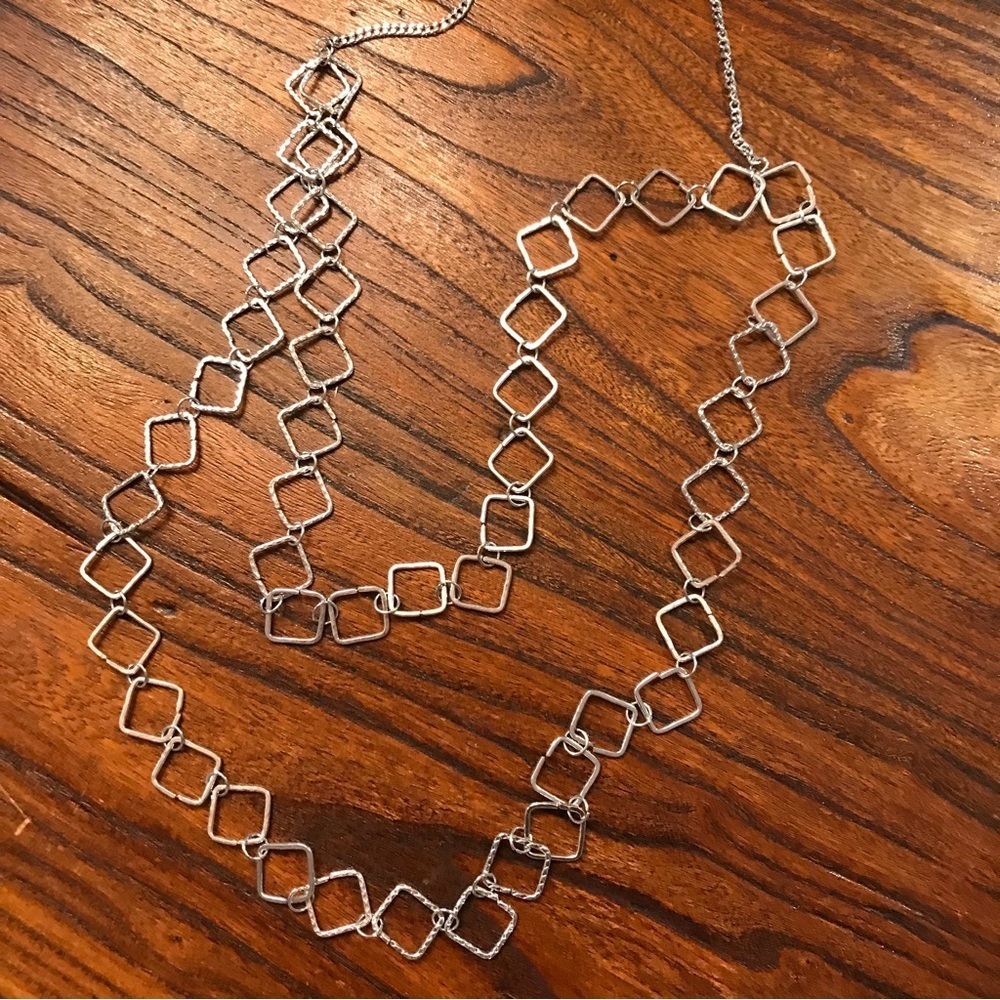 ▪️Double Layer Silver Necklace